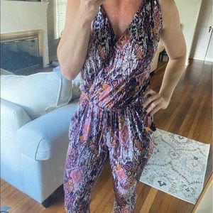 Veronica M Jumpsuit, v neck + jogger style pants